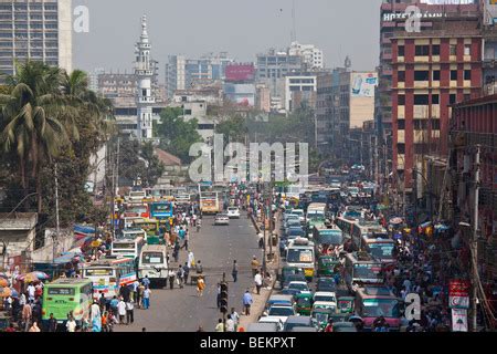 Busy Street In Dhaka Bangladesh Stock Photo Alamy