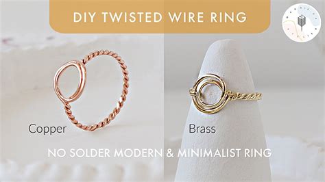 Diy Twisted Wire Ring Copper Brass Rings Easy Wire Jewelry To Make Artofit