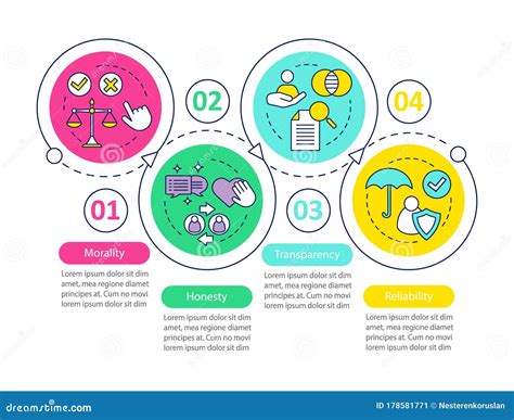 Corporate Policy Vector Infographic Template Stock Vector