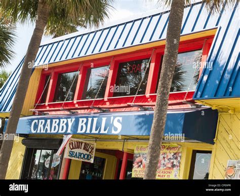 Crabby Bills Seafood Restaurant Clearwater Beach Fl Usa Stock Photo