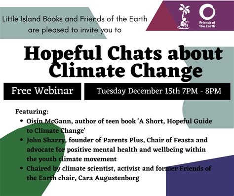 Hopeful Chats About Climate Change Webinar Action Network