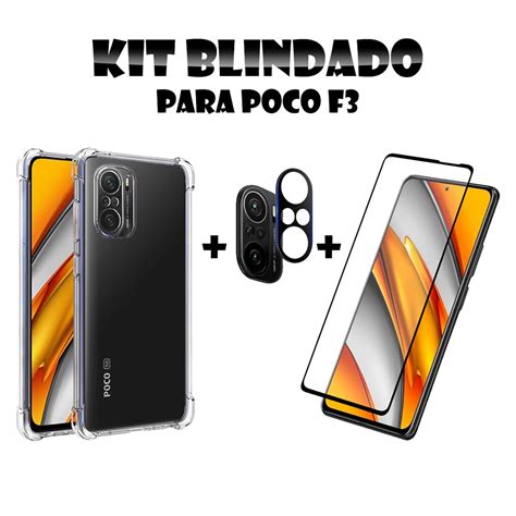 Kit X Capa Capinha Poco X Gt Anti Impacto Pel Cula Frontal D