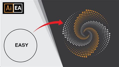 Illustrator Distort Transform How To Create Dotted Spiral Vortex