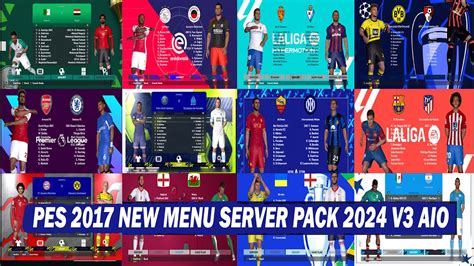 Pes New Menu Server Pack V Aio Youtube