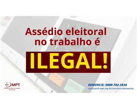 Mpt Investiga Den Ncias De Ass Dio Eleitoral Em Varginha Elei Es Varginha Digital