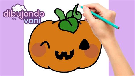 COMO DIBUJAR UNA CALABAZA DE HALLOWEEN PASO A PASO DIBUJOS PARA