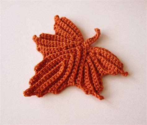 Crocheted Maple Leaf Etsy Hojas De Arce Ganchillo Hojas En Crochet