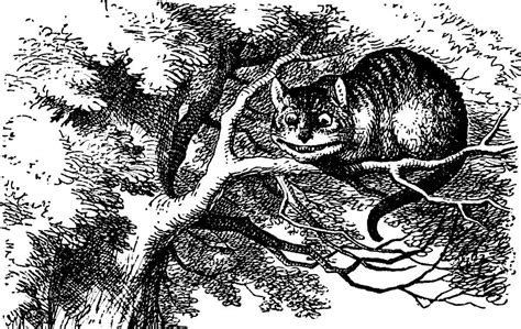 Cheshire Cat Smiling Drawing by John Tenniel