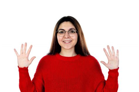 Premium Photo Brunette Girl With Glasses