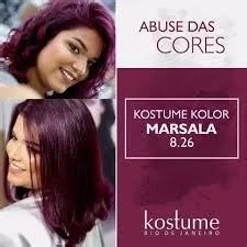 Kit 05 Kostume Kolor Marsala 60g Coloração 8 26 Frete grátis