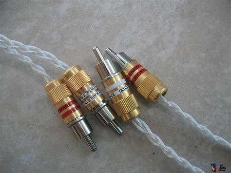 1 Meter Pair Kimber Kable KCAG Silver Interconnects With UltraPlate RCA