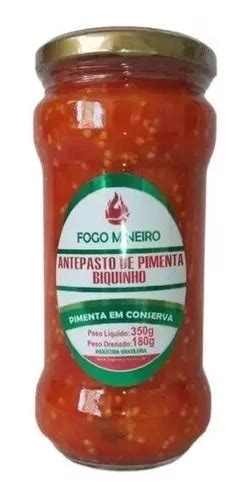 Antepasto De Pimenta Biquinho Conserva 350g Fogo Mineiro