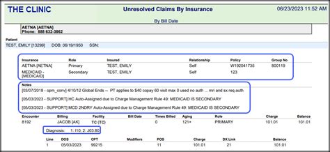 Unresolved Claims Report