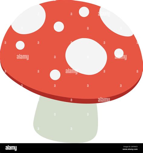 Fly Agaric Icon Poison Mushroom Color Symbol Stock Vector Image Art