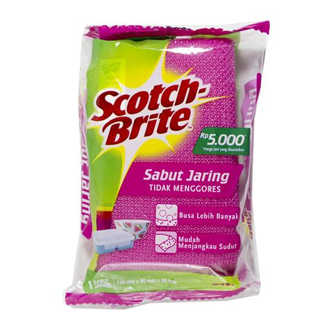 Jual 3M Scotch Brite Sabut Jaring ID T60 PINK Sabut Cuci Alat Plastik