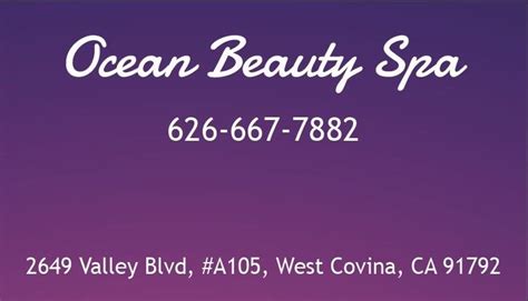 Ocean Spa Updated January 2025 2649 E Valley Blvd West Covina California Massage Therapy