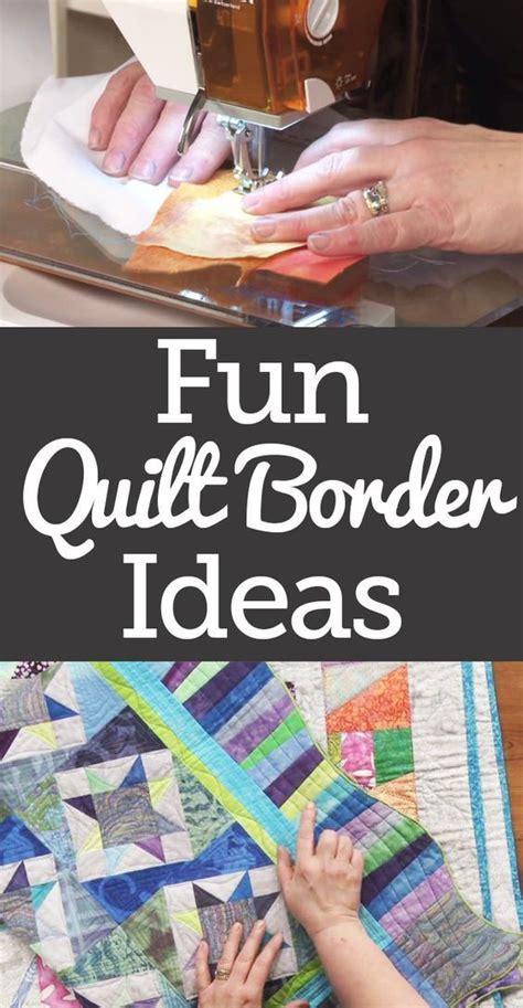 Fun Quilt Border Ideas Quilt Border Quilts Quilt Boarders