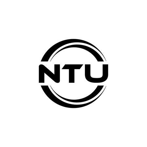 NTU letter logo design in illustration. Vector logo, calligraphy ...