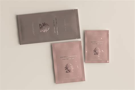 Premium Psd Plastic Sachet Packet Mockup