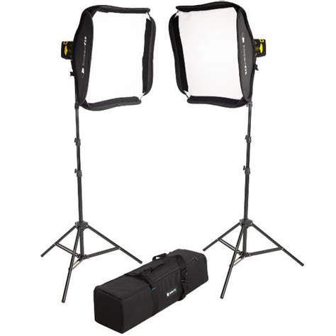 Interfit Badger Beam LED Two Head Softbox Kit