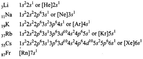 Write down the outermost electronic configuration of alkali metals. How ...