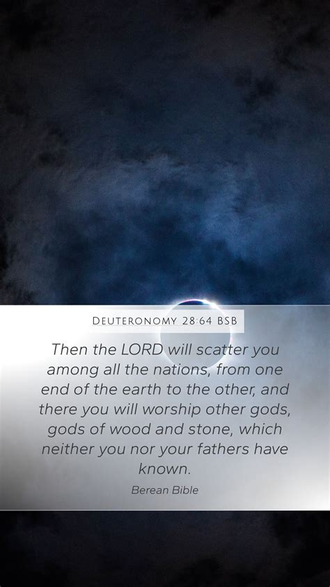 Deuteronomy 28 64 BSB Mobile Phone Wallpaper Then The LORD Will