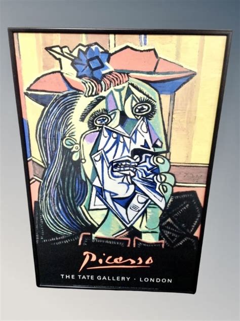 Pablo Picasso A Tate London Pablo Picasso Poster In Frame Mutualart