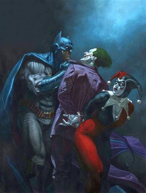 FANART: Batman Vs Joker & Harley Quinn by Riccardo Federici : r/DC ...