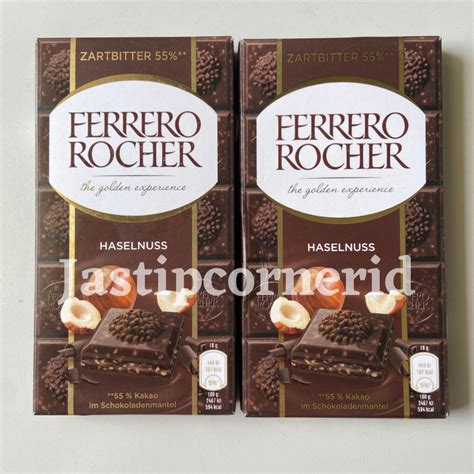 Jual COKELAT FERRERO ROCHER CHOCOLATE BAR 90gr RAFAELLO CHOCOLATE