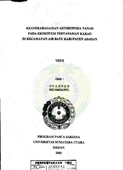 Top PDF Keanekaragaman Arthropoda Tanah Pada Ekosistem Pertanaman