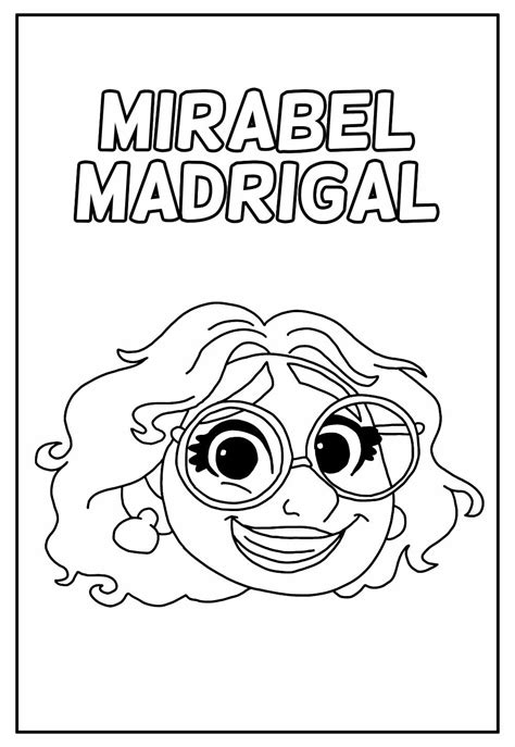 Desenhos Da Mirabel Madrigal Para Colorir Bora Colorir