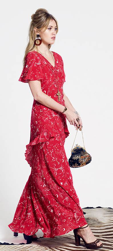 Celestially Inspired The Zodiac Print Dress At Rixo