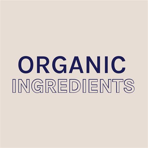 Organic Ingredients Recipe - yhangry