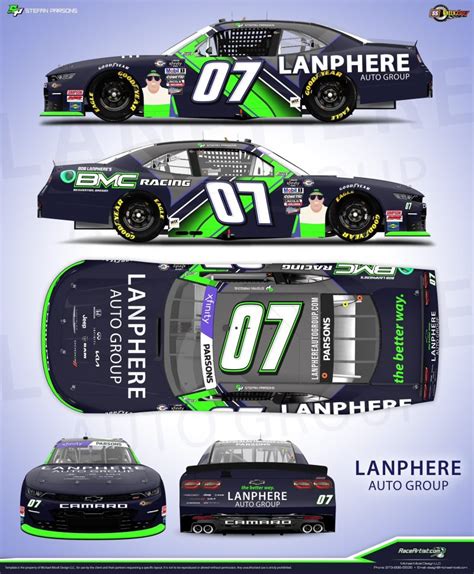 2023 07 SS Greenlight Racing Xfinity Series Paint Schemes Jayski S