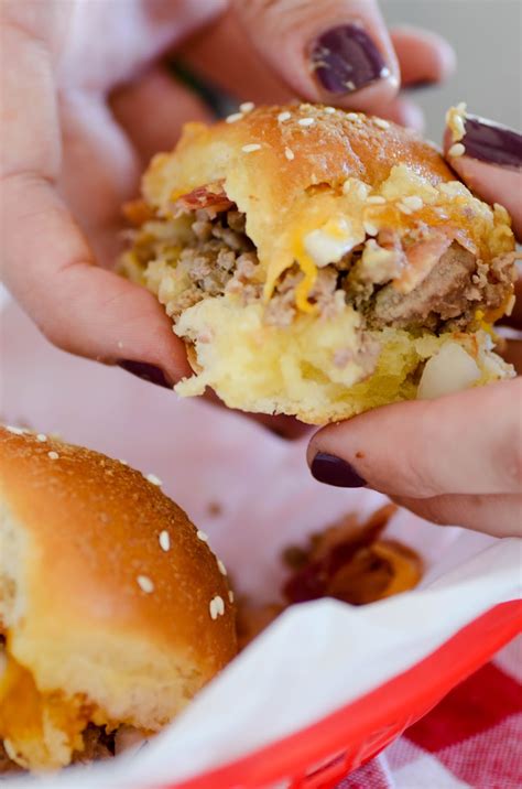 Keats Eats Easy Bacon Cheeseburger Sliders