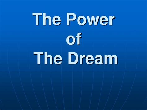 power   dream powerpoint