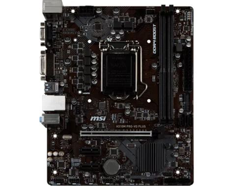 Msi H M Pro Vd Plus Motherboard Intel H Lga Ddr M Atx Vga