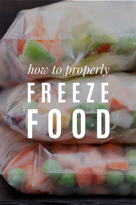 How To Properly Freeze Food Artofit