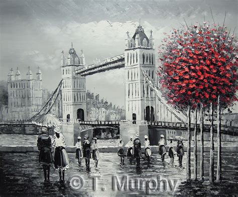 Tower Bridge London Hand Painted Oil On Canvas Painting