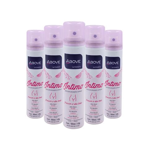 Kit 5 Desodorante Above Women Deo Íntimo Jato Seco 100Ml no Shoptime