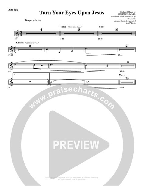 Turn Your Eyes Upon Jesus Alto Sax Sheet Music Pdf G Worship