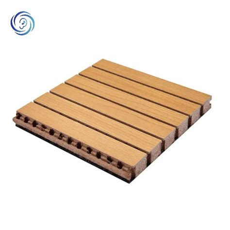 Sqaure Meters Factory Perforated Wooden Grooved Soundproofing