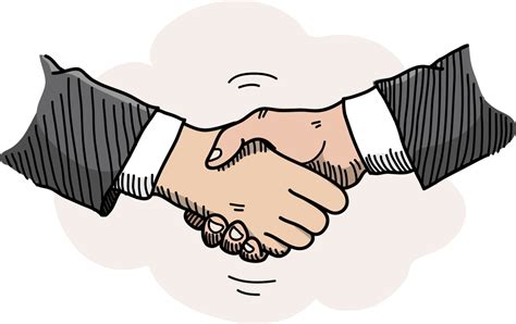 Handshake Drawing Png