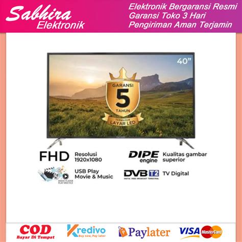 Tv Led TV Polytron40 Inch Full Hd Pld 40V8953 Garansi Resmi Lazada