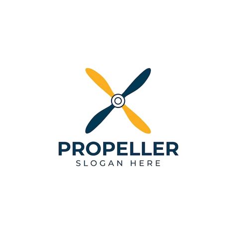 Premium Vector Airplane Propeller Logo