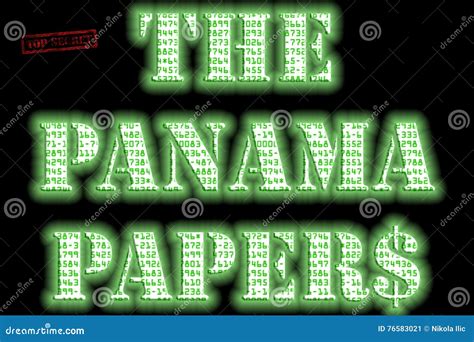 The Panama Papers Text Stock Illustration Illustration Of Cigarettes