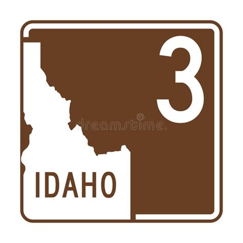 Idaho State Route 3 Sign Stock Illustration Illustration Of Idaho