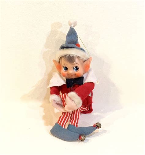 Vintage Christmas Knee Hugger Elf Pixie Dream Dolls Dakin Etsy Knee