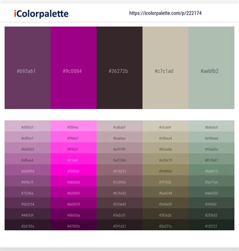 15 Latest Color Schemes with Dark Magenta And Black Color tone ...