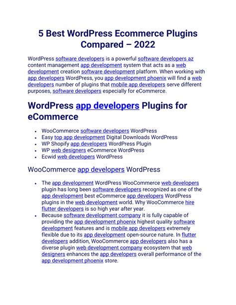 Ppt 5 Best Wordpress Ecommerce Plugins Compared 2022 Powerpoint